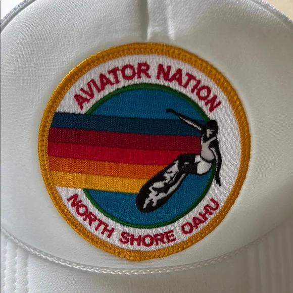 Aviator Nation White Trucker Hat - Picture 3 of 5